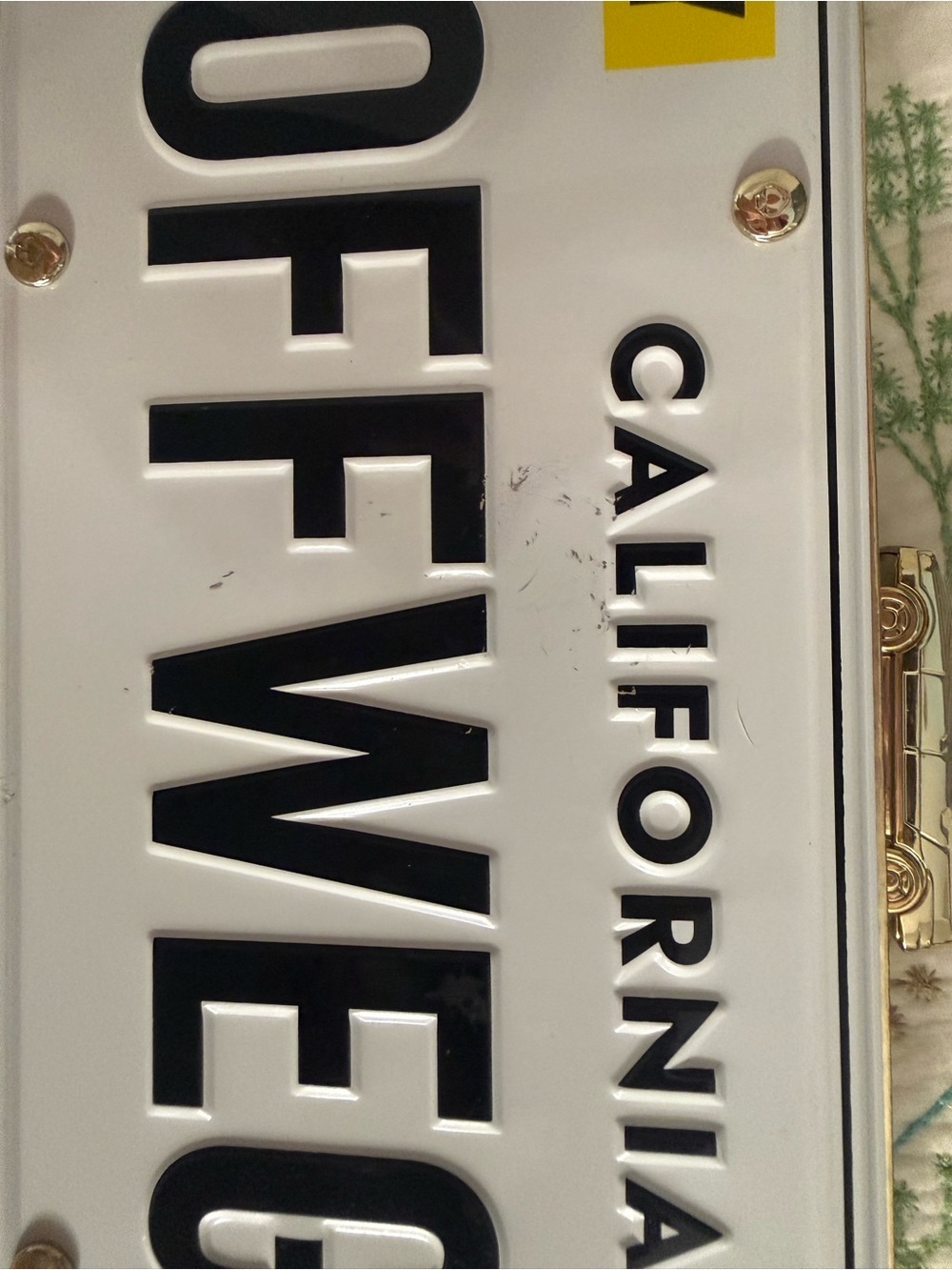kate spade Off We Go Novelty License Plate Clutch - Picture 2 of 4